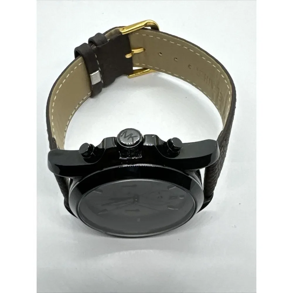 Michael Kors Bradshaw MK5550 Unisex Brown Leather Analog Dial Watch JNA778